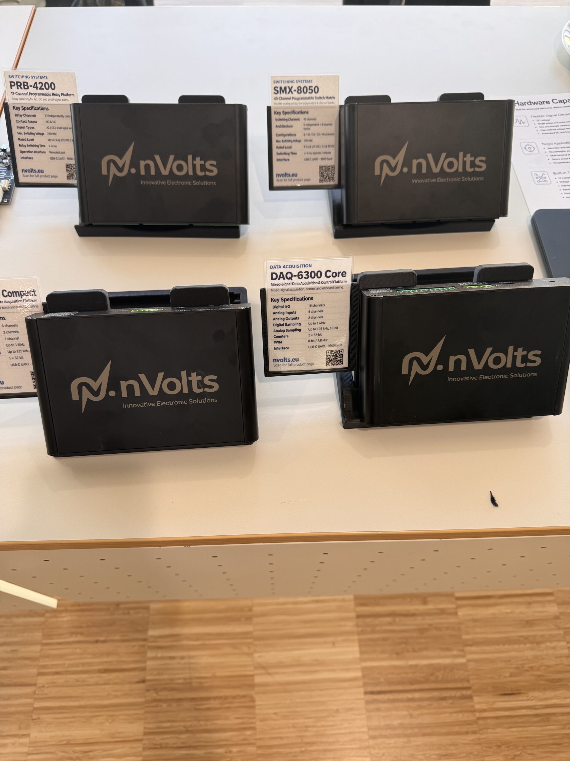 nVolts at MEMRISYS 2026: Connecting Research with Practical Hardware 2 nVolts data acquisition and switching devices on display